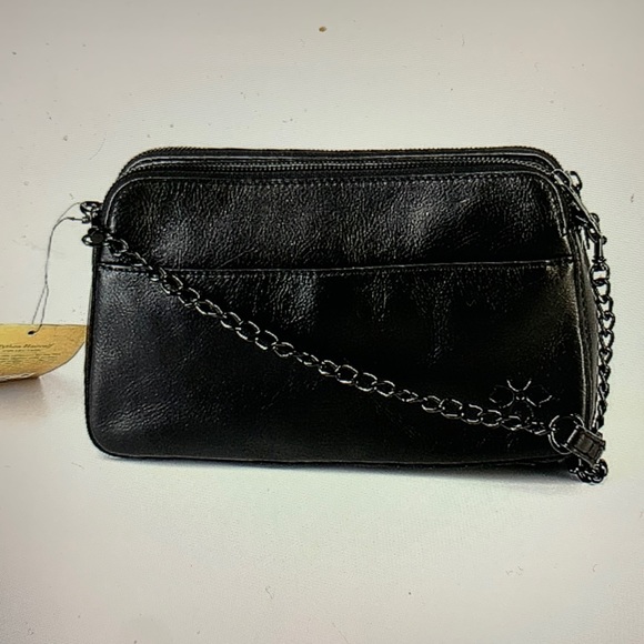 Patricia Nash Chambery Leather & Python Calf Hair Crossbody - Picture 2 of 7